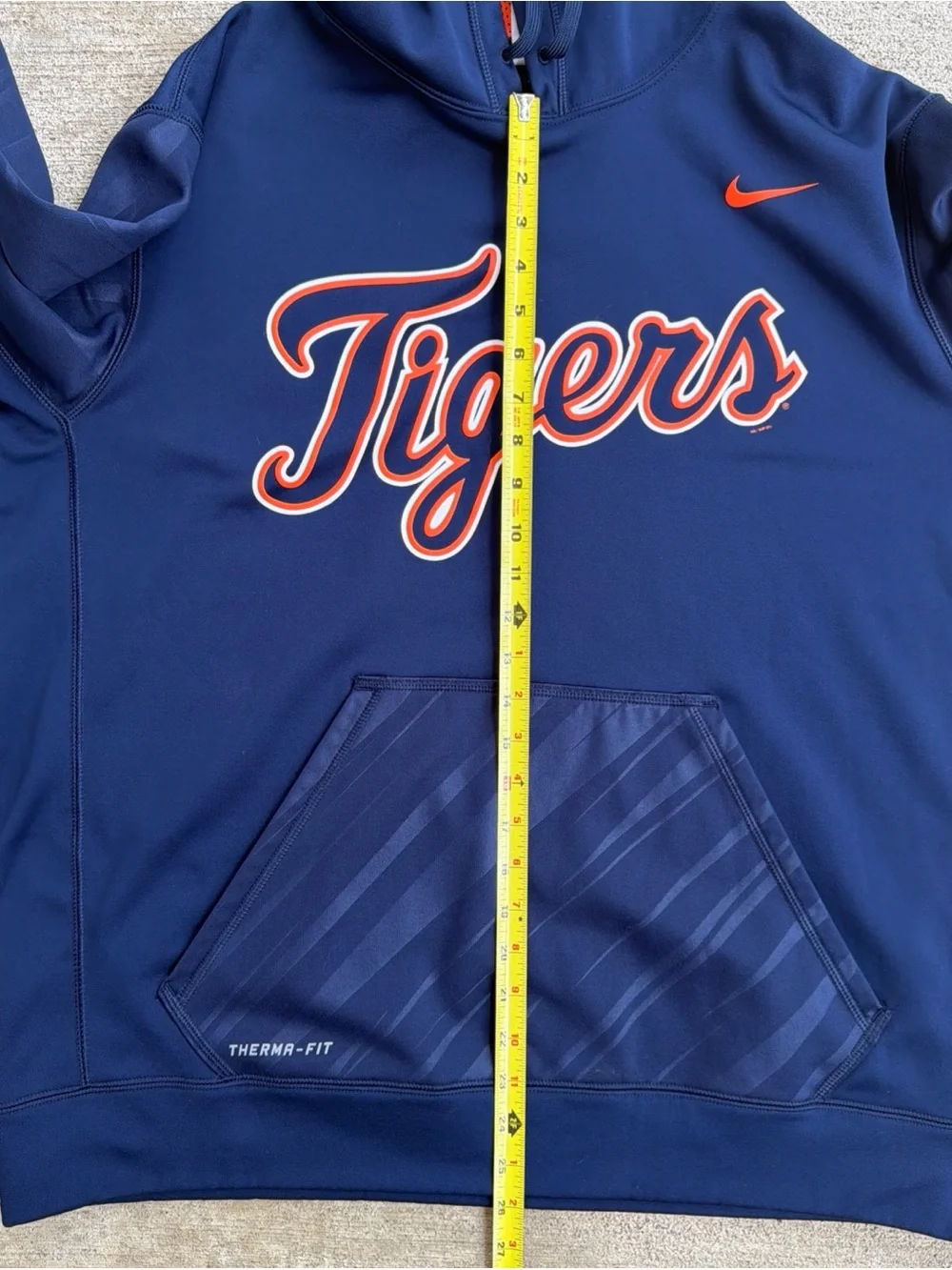 Nike Men’s Detroit Tigers Therma Fit Hoodie Logo Size XL